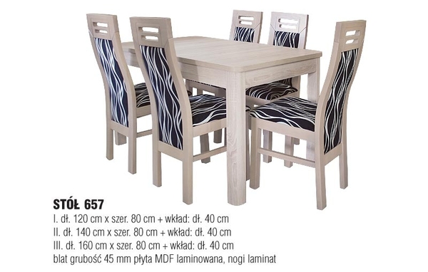 Stół 657